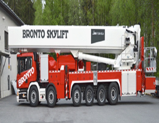 درخشش Bronto Skylift در Interschutz 2015