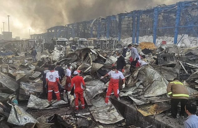 انفجار بندر شهید رجایی هرمزگان