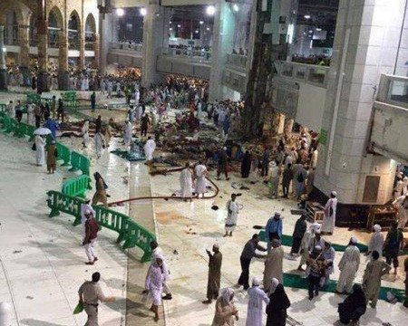 سقوط مرگبار جرثقیل در مسجدالحرام + تصاویر