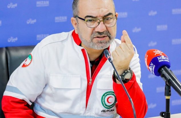 امداد و نجات حادثه کوهستان توسط نیروهای هلال‌احمر