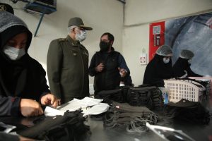 سردار پوردستان در کارخانه ماسک یحیی