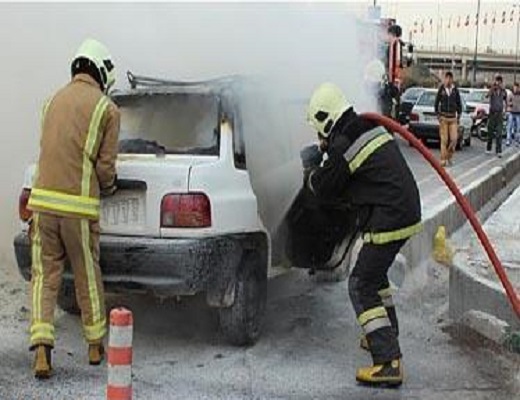 دو حادثه هماننددریک روز/ دوسرنشین پراید دراستان همدان درآتش سوختند