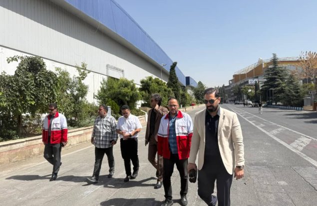 بازدید مدیران هلال‌احمر از مانور عملیاتی در دهمین نمایشگاه ایمنی، آتش‌نشانی و مدیریت بحران تهران