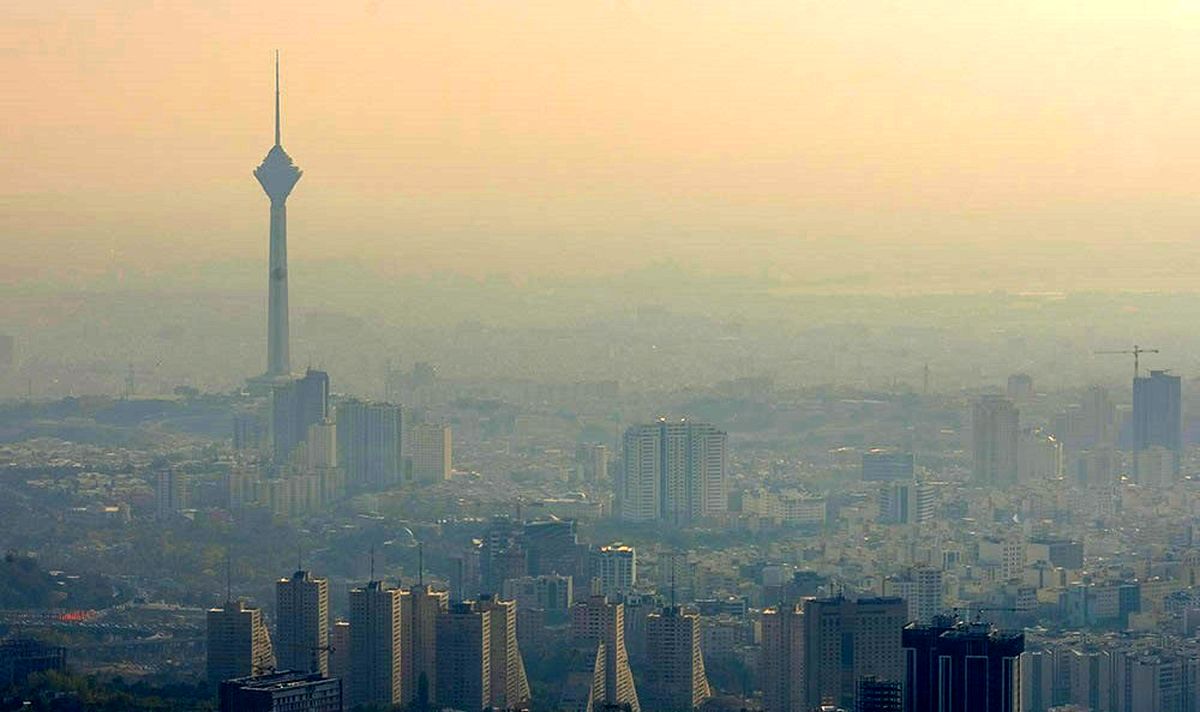 کیفیت هوای تهران در مرز آلودگی