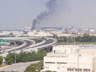 حریق در منطقه صنعتی دوبی