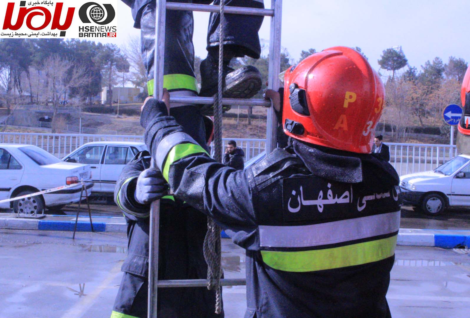 مانور ششمین نمایشگاه حفاظتی و ایمنی اصفهان
