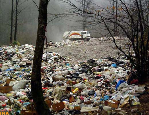 پیکر زخمی طبیعت مازندران از زباله