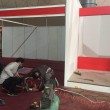 مراحل آماده سازی غرفه های ششمین نمایشگاه حفاظتی و ایمنی اصفهان