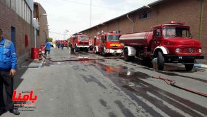 آتش‌سوزی گسترده در کارخانه ایران خودرو تبریز