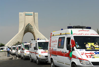 تصویر ثبت ماموریت اورژانس تهران در هفته نخست شهریورماه ۱۴۰۴
