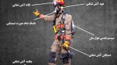 استاندارد تجهیزات آتش‌نشان شامل لباس، دستکش، کلاه و چکمه برای ایمنی آتش‌نشان‌ها
